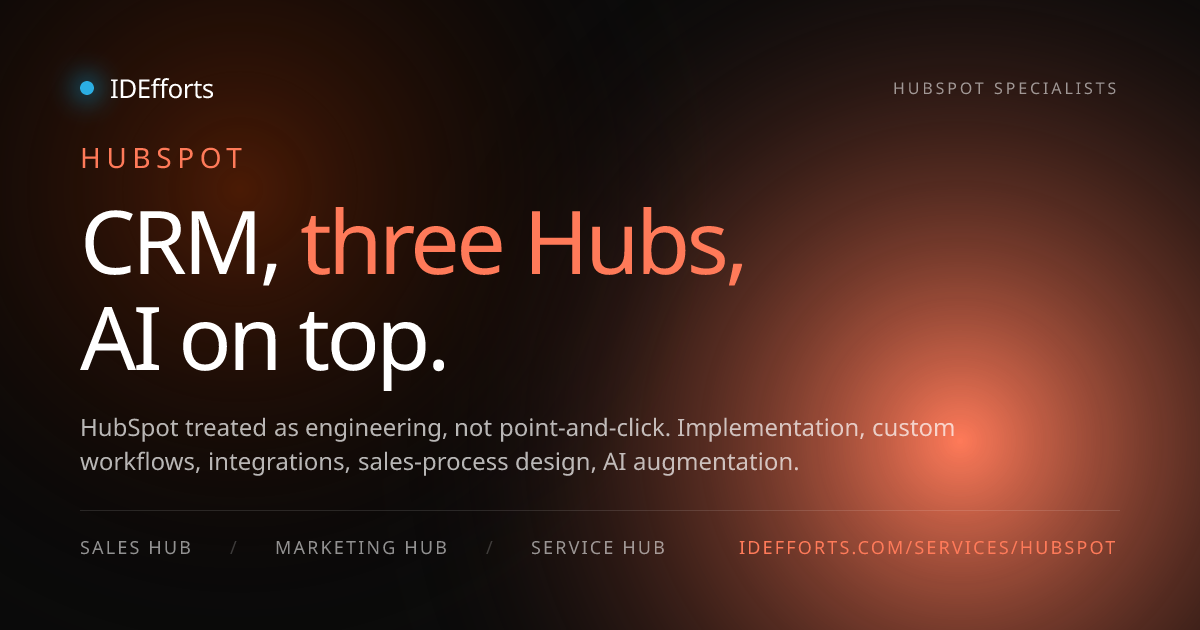 HubSpot overview from IDEfforts
