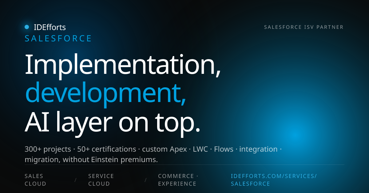 Salesforce overview from IDEfforts